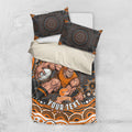 Personalized GWS Giants Rugby Bedding Set Aboriginal Dot Art - Dreamtime Football Mascot