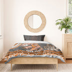 Personalized GWS Giants Rugby Bedding Set Aboriginal Dot Art - Dreamtime Football Mascot