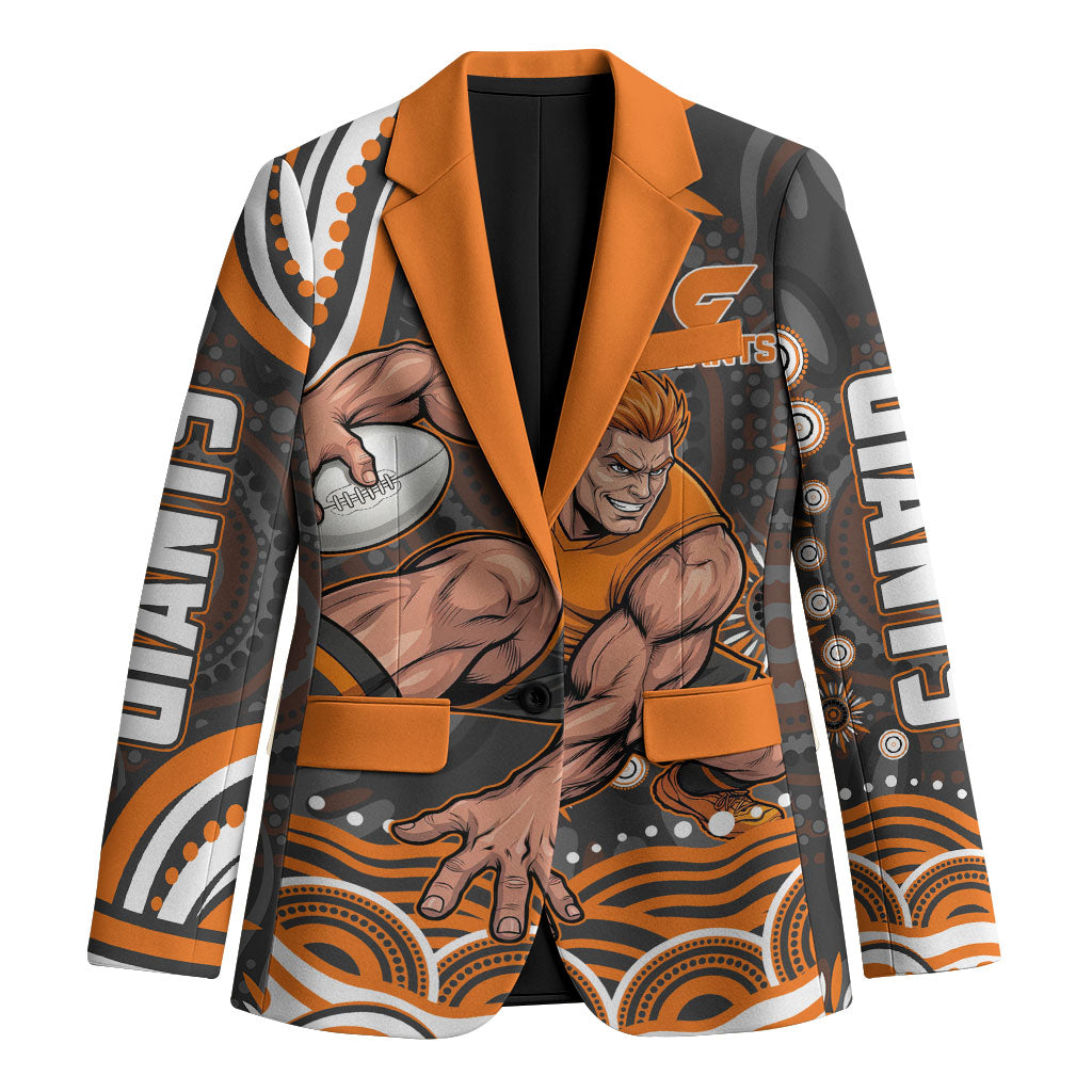 Personalized GWS Giants Rugby Blazer Aboriginal Dot Art - Dreamtime Football Mascot