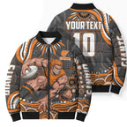 Personalized GWS Giants Rugby Bomber Puffer Jacket Aboriginal Dot Art - Dreamtime Football Mascot