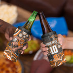 Personalized GWS Giants Rugby 4 in 1 Can Cooler Tumbler Aboriginal Dot Art - Dreamtime Football Mascot