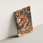 Personalized GWS Giants Rugby Canvas Wall Art Aboriginal Dot Art - Dreamtime Football Mascot