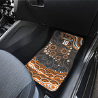 Personalized GWS Giants Rugby Car Mats Aboriginal Dot Art - Dreamtime Football Mascot