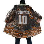 Personalized GWS Giants Rugby Cloak Aboriginal Dot Art - Dreamtime Football Mascot