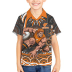 Personalized GWS Giants Rugby Hawaiian Shirt Aboriginal Dot Art - Dreamtime Football Mascot