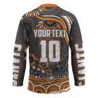 Personalized GWS Giants Rugby Hockey Jersey Aboriginal Dot Art - Dreamtime Football Mascot