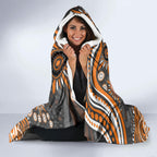 Personalized GWS Giants Rugby Hooded Blanket Aboriginal Dot Art - Dreamtime Football Mascot