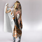 Personalized GWS Giants Rugby Hooded Blanket Aboriginal Dot Art - Dreamtime Football Mascot