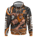 Personalized GWS Giants Rugby Hoodie Aboriginal Dot Art - Dreamtime Football Mascot