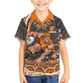 Personalized GWS Giants Rugby Kid Hawaiian Shirt Aboriginal Dot Art - Dreamtime Football Mascot