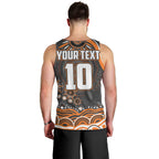 Personalized GWS Giants Rugby Men Tank Top Aboriginal Dot Art - Dreamtime Football Mascot