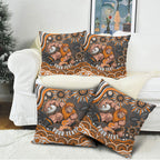 Personalized GWS Giants Rugby Pillow Cover Aboriginal Dot Art - Dreamtime Football Mascot