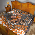 Personalized GWS Giants Rugby Quilt Aboriginal Dot Art - Dreamtime Football Mascot
