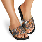 Personalized GWS Giants Rugby Slide Sandals Aboriginal Dot Art - Dreamtime Football Mascot