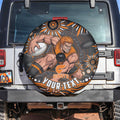 Personalized GWS Giants Rugby Spare Tire Cover Aboriginal Dot Art - Dreamtime Football Mascot