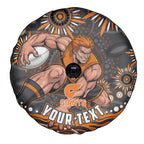 Personalized GWS Giants Rugby Spare Tire Cover Aboriginal Dot Art - Dreamtime Football Mascot