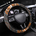 GWS Giants Rugby Steering Wheel Cover Aboriginal Dot Art - Dreamtime Football Mascot