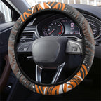 GWS Giants Rugby Steering Wheel Cover Aboriginal Dot Art - Dreamtime Football Mascot
