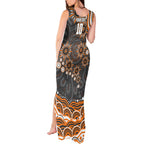 Personalized GWS Giants Rugby Tank Maxi Dress Aboriginal Dot Art - Dreamtime Football Mascot