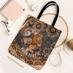 Personalized GWS Giants Rugby Tote Bag Aboriginal Dot Art - Dreamtime Football Mascot