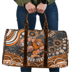 Personalized GWS Giants Rugby Travel Bag Aboriginal Dot Art - Dreamtime Football Mascot