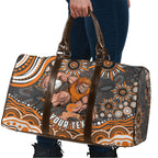 Personalized GWS Giants Rugby Travel Bag Aboriginal Dot Art - Dreamtime Football Mascot