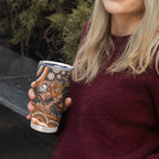 Personalized GWS Giants Rugby Tumbler Cup Aboriginal Dot Art - Dreamtime Football Mascot