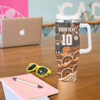 Personalized GWS Giants Rugby Tumbler With Handle Aboriginal Dot Art - Dreamtime Football Mascot