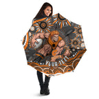 Personalized GWS Giants Rugby Umbrella Aboriginal Dot Art - Dreamtime Football Mascot