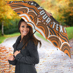 Personalized GWS Giants Rugby Umbrella Aboriginal Dot Art - Dreamtime Football Mascot