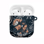 Personalized Carlton Blues Rugby AirPods Case Aboriginal Dot Art - Dreamtime Football Mascot