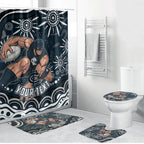 Personalized Carlton Blues Rugby Bathroom Set Aboriginal Dot Art - Dreamtime Football Mascot