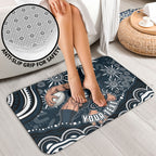 Personalized Carlton Blues Rugby Bathroom Set Aboriginal Dot Art - Dreamtime Football Mascot