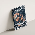 Personalized Carlton Blues Rugby Canvas Wall Art Aboriginal Dot Art - Dreamtime Football Mascot