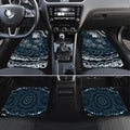 Personalized Carlton Blues Rugby Car Mats Aboriginal Dot Art - Dreamtime Football Mascot