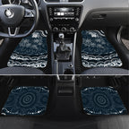 Personalized Carlton Blues Rugby Car Mats Aboriginal Dot Art - Dreamtime Football Mascot