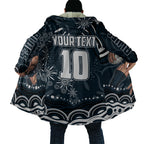 Personalized Carlton Blues Rugby Cloak Aboriginal Dot Art - Dreamtime Football Mascot