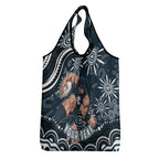 Personalized Carlton Blues Rugby Grocery Bag Aboriginal Dot Art - Dreamtime Football Mascot
