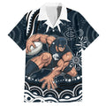 Personalized Carlton Blues Rugby Hawaiian Shirt Aboriginal Dot Art - Dreamtime Football Mascot