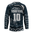 Personalized Carlton Blues Rugby Hockey Jersey Aboriginal Dot Art - Dreamtime Football Mascot