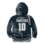 Personalized Carlton Blues Rugby Kid Hoodie Aboriginal Dot Art - Dreamtime Football Mascot