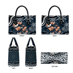 Personalized Carlton Blues Rugby Leather Bag Aboriginal Dot Art - Dreamtime Football Mascot