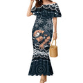 Personalized Carlton Blues Rugby Mermaid Dress Aboriginal Dot Art - Dreamtime Football Mascot