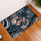 Personalized Carlton Blues Rugby Rubber Doormat Aboriginal Dot Art - Dreamtime Football Mascot