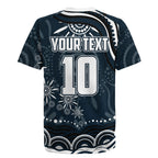 Personalized Carlton Blues Rugby Rugby Jersey Aboriginal Dot Art - Dreamtime Football Mascot