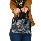 Personalized Carlton Blues Rugby Shoulder Handbag Aboriginal Dot Art - Dreamtime Football Mascot