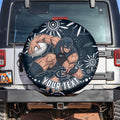 Personalized Carlton Blues Rugby Spare Tire Cover Aboriginal Dot Art - Dreamtime Football Mascot