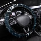 Carlton Blues Rugby Steering Wheel Cover Aboriginal Dot Art - Dreamtime Football Mascot