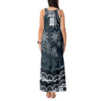 Personalized Carlton Blues Rugby Tank Maxi Dress Aboriginal Dot Art - Dreamtime Football Mascot