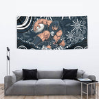 Personalized Carlton Blues Rugby Tapestry Aboriginal Dot Art - Dreamtime Football Mascot
